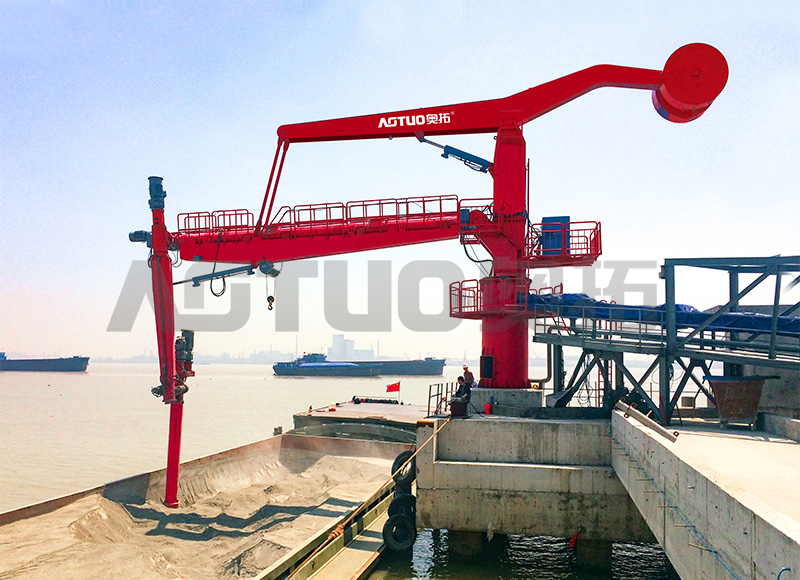 600-15000 DWT 100-500t/h Descarregador de navio de parafuso fixo