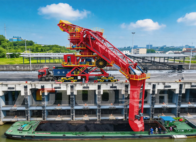 Tipo ATSL-T Descarregador de navio multimaterial contínuo e ecológico do tipo pneu