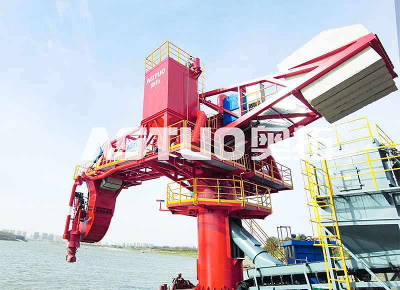 ATSL-A Guindaste de descarga de clínquer ecológico de tipo fixoScrew Ship Unloader